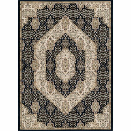 DECORACION 8 x 10 ft. Stella Oriental Rug Blue DE3022875